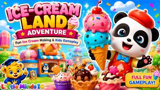ICE-CREAM LAND ADVENTURE🍦 | Fun Ice Cream Making & Kids Gameplay | BabyBus @LittleMinds-IQ screenshot 1