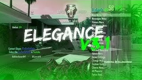 BO2 Elegance V3 {BO2 1.19} GSC Mod Menu+Download