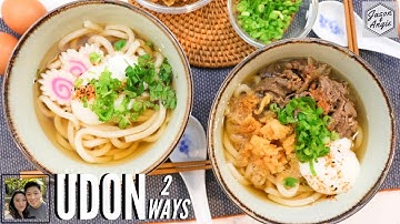 How to Make UDON Noodle Soup | Udon Prepared Two Ways | Simple Trick to Add EXTRA FLAVOR