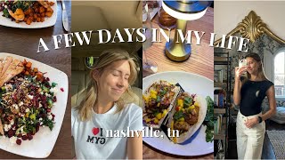 A FEW DAYS IN MY LIFE (in nashville!) │ leg workout, eating out, and new hair