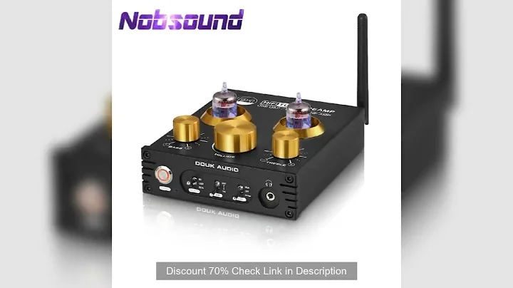 Nobsound HiFi Bluetooth 5.0 JAN 5725 Valve Tube Preamp Bass Preamplifier Stereo Audio Headphone Ampl