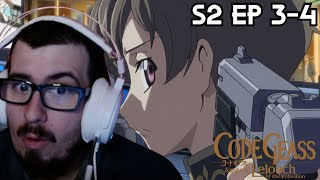 DIO IS THAT YOU? ROLO'S GEASS POWER REVEALED! CODE GEASS SEASON 2 EPISODES 3-4 REACTION!