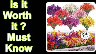24 Bundles Artificial Flowers for Outdoors Indoors Features & Must-Know Details