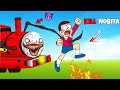 Nobita kill choo choo charles android game  shinchan and nobita game  funny game