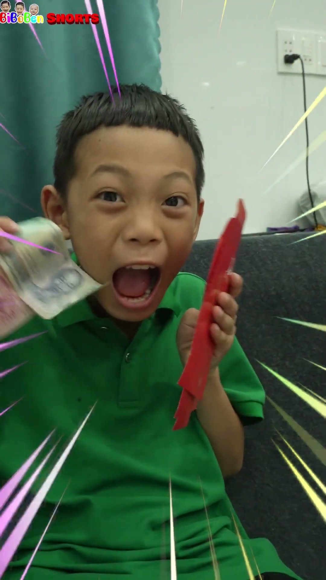 Các bạn có thích khi được nhận lì xì năm mới không?  #funny #biboben #comedy #cute #cutebaby #baby