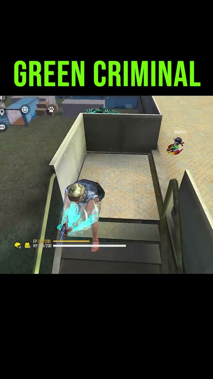 ADAM Vs GREEN CRIMINAL - Garena Free Fire #Shorts #Short