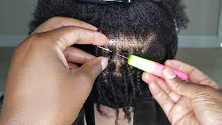 How to Install Micro locs with 2 strand/ Micro twists in 2022 | Mukisa Locs