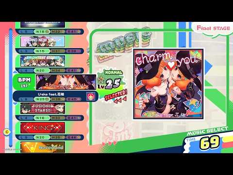 [pop'n music High☆Cheers!!] charm♡you N 正規パーフェクト/鏡フルコン