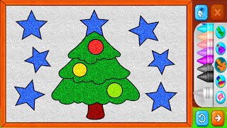 Christmas Tree Painting Drawing Game For Kids | Kids Game | Drawing Game | Kids Coloring Game 3D screenshot 5