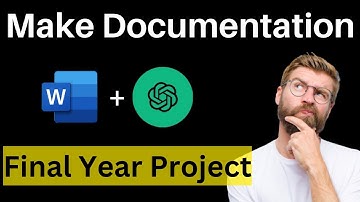 How to make Final year project documentation, using Chatgpt & Ms Word (in Hindi)