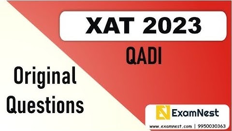 XAT 2023 Solutions | QADI | Previous Year Paper | Original Questions | MBA | XAT 2024