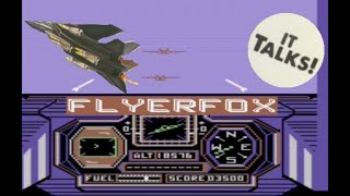 Flyer Fox a talking arcade shooter game from 1984 for Commodore 64