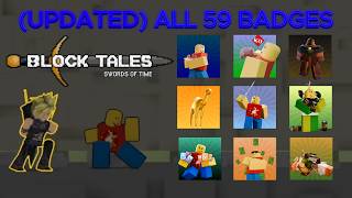 All 59 Obtainable Badges In Block Tales Demo 5  Roblox