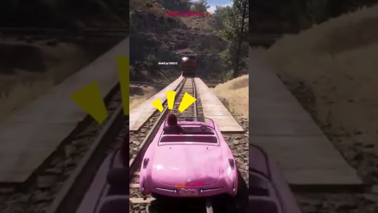 barbie vs a freight train 