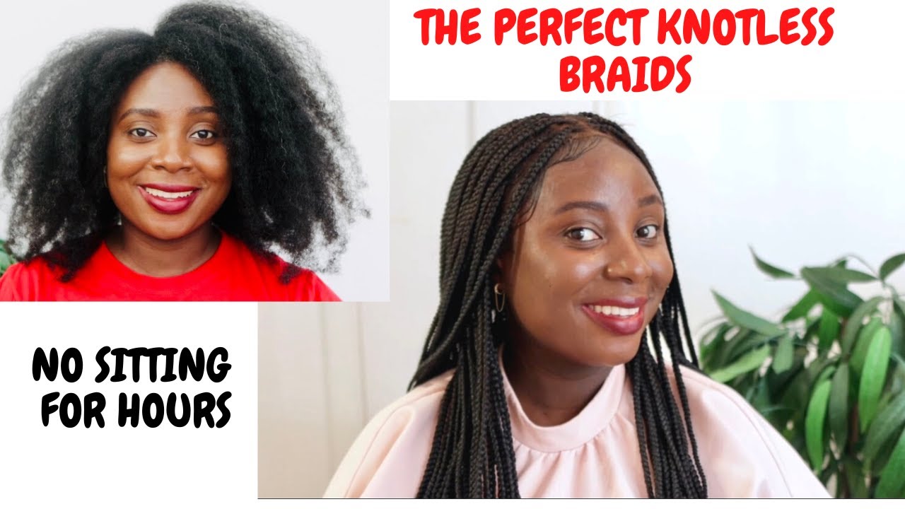 I'm Shocked! The Best Knotless Braids In A Few Minutes No Tension, No
