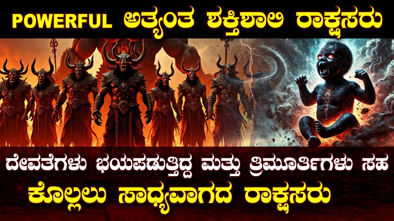 10 Most POWERFUL Demons in HISTORY | ಇತಿಹಾಸದ '10' ಅತ್ಯಂತ ಶಕ್ತಿಶಾಲಿ ರಾಕ್ಷಸರು