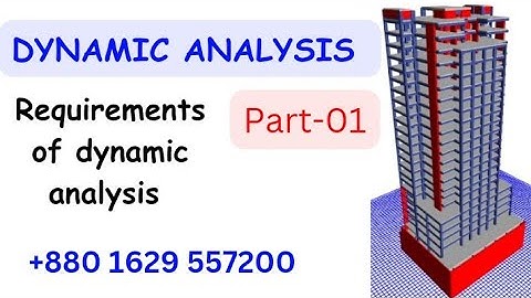 Dynamic Analysis, Part-01, Regular and Irregular Building #BNBC-2020, #etabs