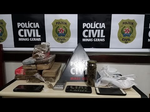 Polícia Civil apreende 8 kg de drogas e prende quatro suspeitos em Itajubá