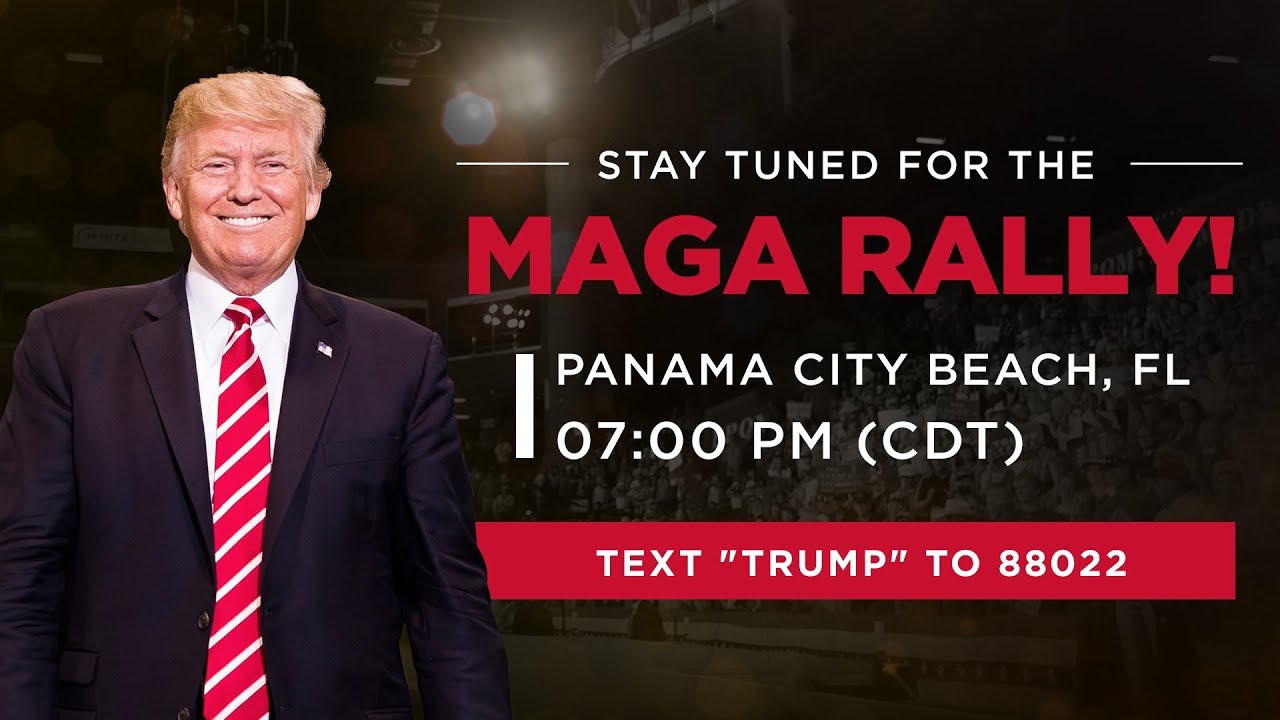 Live President Trump In Panama City Beach Fl Youtube