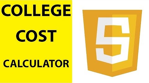 College Cost Calculator - Project JavaScript B1 Variables