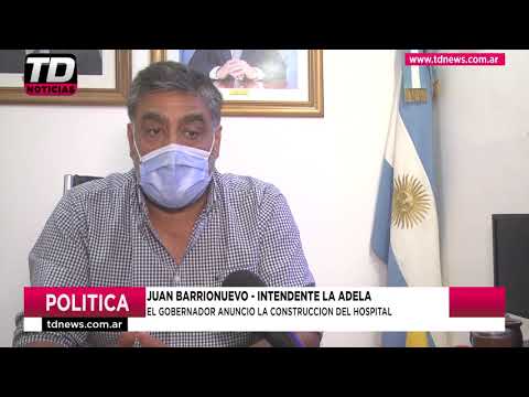 JUAN BARRIONUEVO   EL GOBERNADOR ANUNCIO LA CONSTRUCCION DEL HOSPITAL 02 03 21