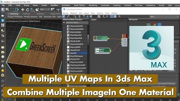 Multiple UV Maps In 3ds Max | Combine Multiple Image In One Material Using Composite Node