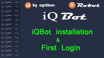 binary options robot: iQBot installation and login to iqoption robot