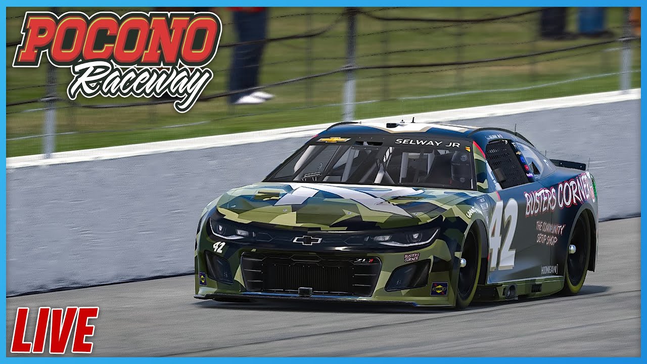 🔴 LIVE- iRacing NASCARPocono A-Open and C Fixed!