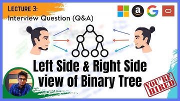 Binary tree (Q&A 3): Print Left View of a Binary Tree | Print Right View of a Binary Tree #LeftView
