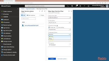 Build & Deploy Web App on MS Azure: Setup App Service Plan for Linux | packtpub.com