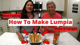 How To Make Lumpia 🧄🥕🧅 | Great for parties