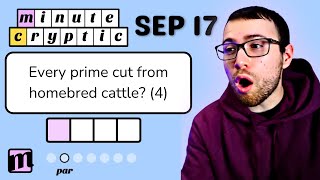 This Clue is Amazing! (But I Kind of Hate It) | Minute Cryptic - September 17, 2025