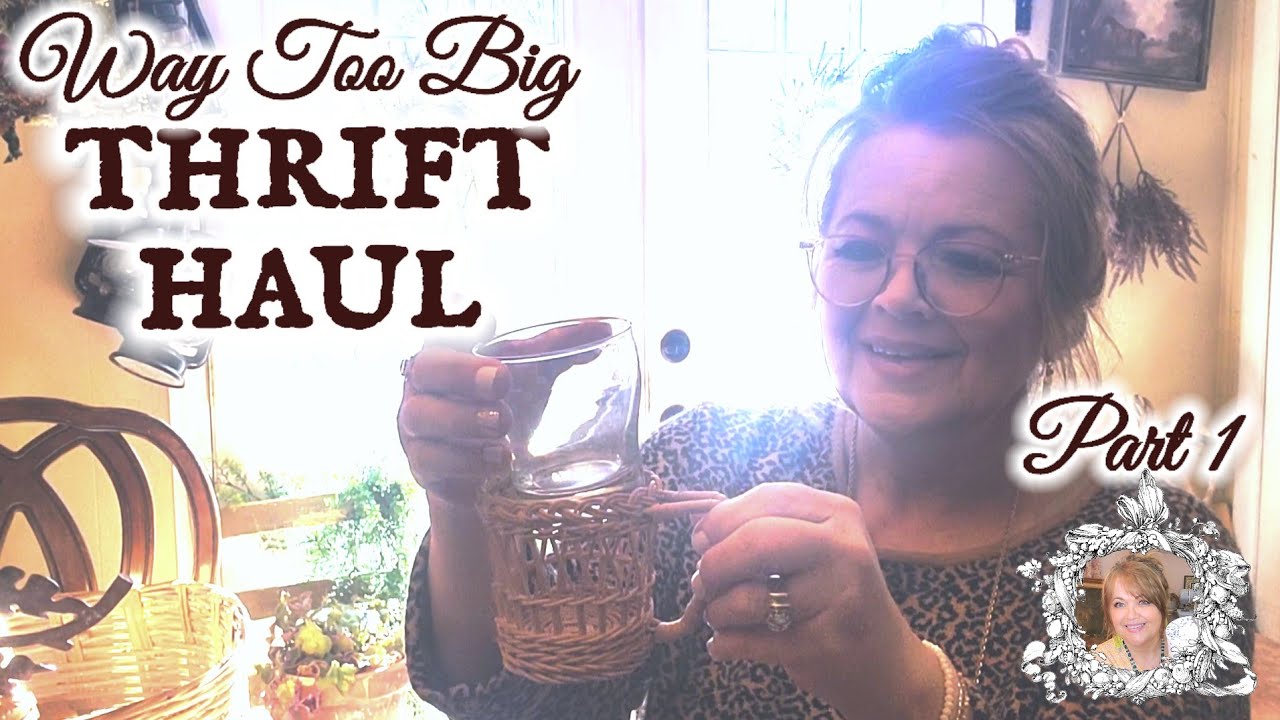 Vintage Thrift Haul • Part 1 • Quilt Top • Tablecloth • Doll Chair • Murano Glass • Raising Cain