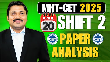 MHT-CET 2025 20 APRIL SHIFT 2 ANALYSIS: MATHS BY DINESH SIR | VERY IMP FOR NEXT SHIFT STUDENTS #cet