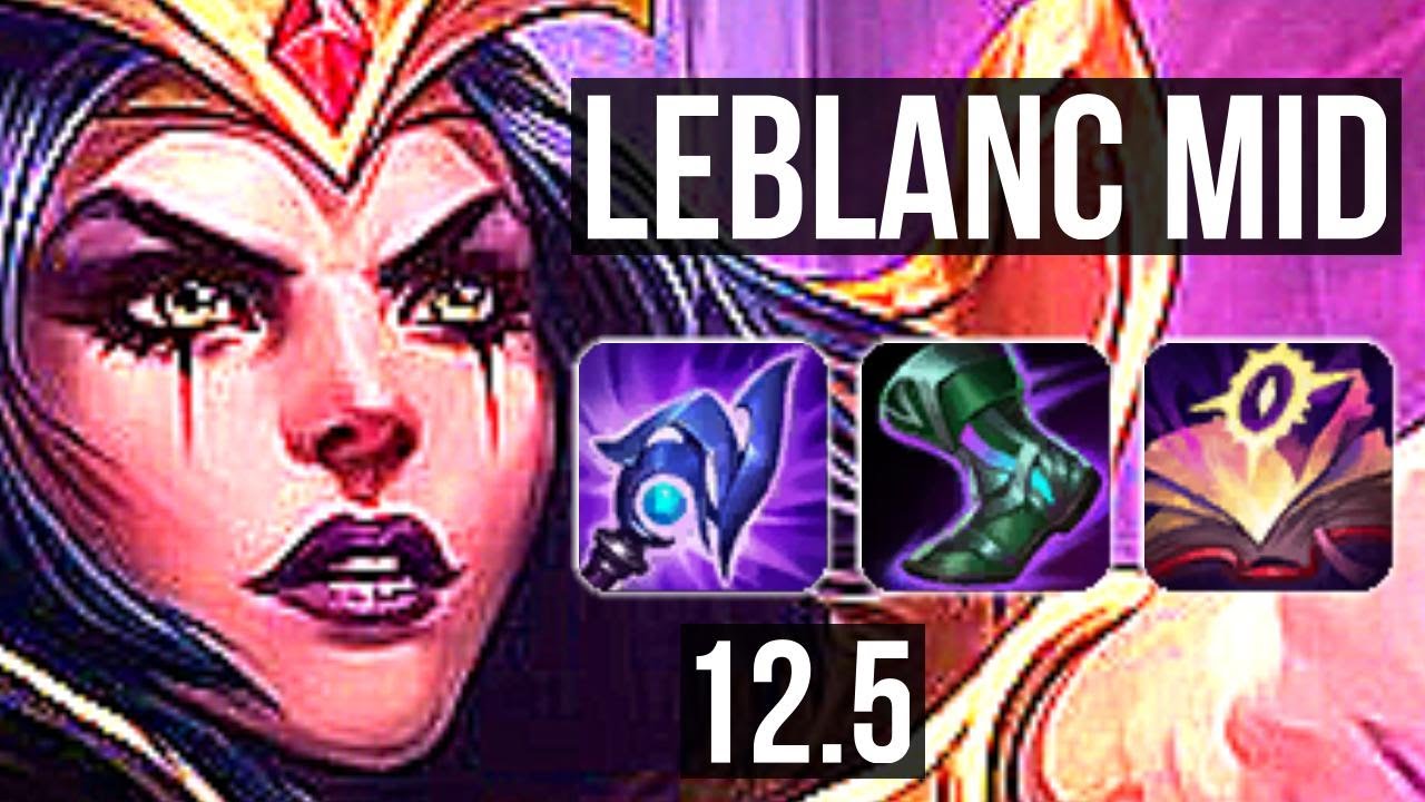 LEBLANC vs RYZE (MID) | Rank 2 LeBlanc, 8/2/3, Rank 21 | NA Challenger | 12.5