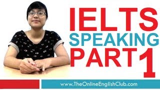 IELTS Speaking Test Part 1 Example