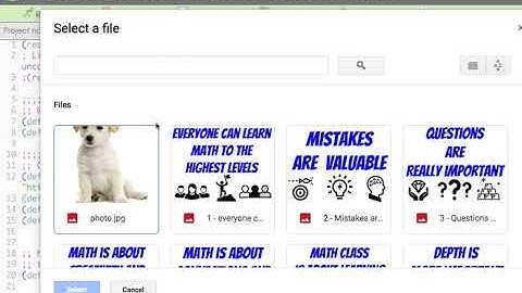 Inserting an image from Google Drive (WeScheme)