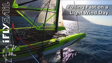 Fast Foiling at 28kts in light wind // iFLY RAZZOR PRO // Performance Sailing Highlights 2023