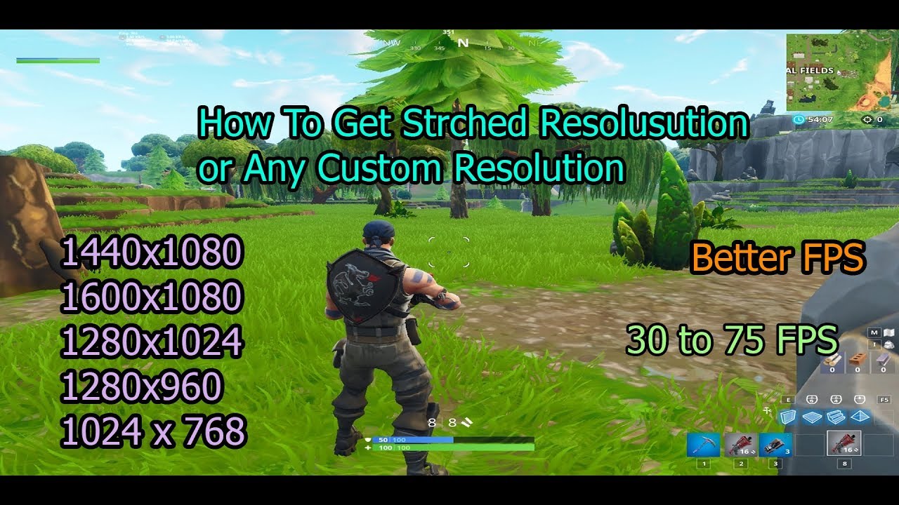 How To Make Fortnite Stretched Resolution Custom Resolution Youtube - how to make fortnite stretched resolution custom resolution