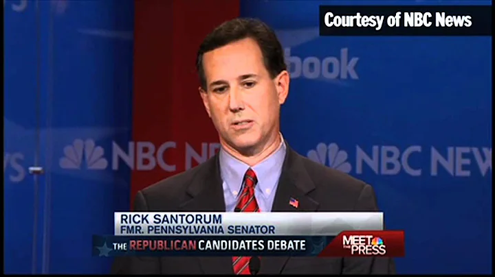 Romney and Santorum on Gay Rights