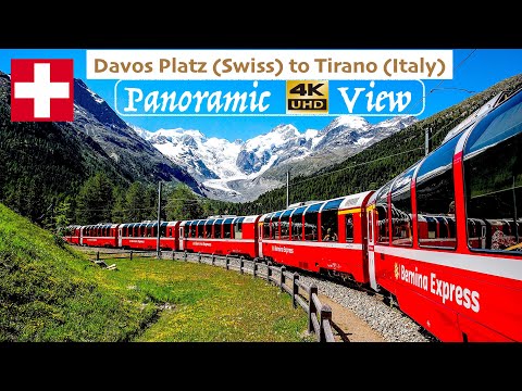 The Bernina Express - World's Most Beautiful Train's Panoramic 4K Video