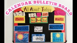 Calendar Bulletin Board | Calendar Weather pocket chart | all about today screenshot 1