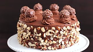 Ferrero Rocher Cake Recipe | How to Make Ferrero Rocher Cake