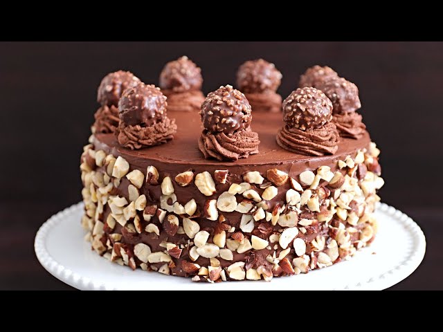 Ferrero Rocher Cake - Little Sugar Snaps