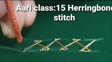 Aari class:15 Herringbone stitch
