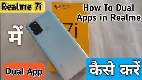 How To Dual App in Realme 7i, How To Clone App in Realme 7i, Realme 7i main dual app Kaise banaen,
