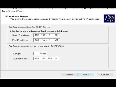 Part 4 -- Server 2022 -- ACTIVE DIRECTORY -- Routing Remote Access Setup DHCP Scope