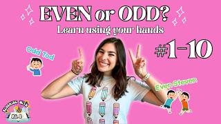 EVEN AND ODD NUMBERS FOR KIDS | Easy Hands-On Math Trick Using Your Fingers ✋ | Easy Elementary Math