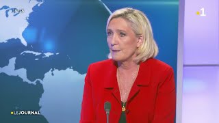 Marine Le Pen était l'invitée du journal