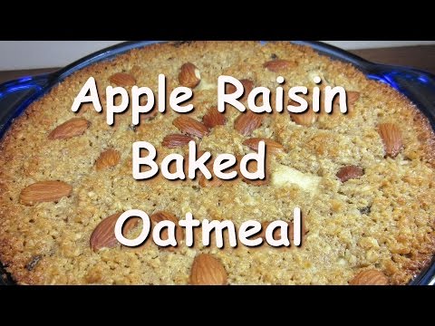 Amish Apple & Raisin Baked Oatmeal ~ Oatmeal Breakfast Recipe